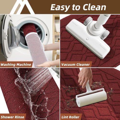 COSY HOMEER Kitchen Rugs 24"x35" Non-Slip Washable Kitchen Mats - Image 7