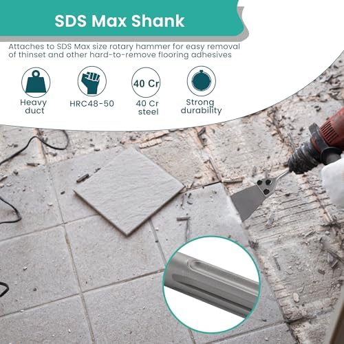 Anfrere 5 Inch SDS Plus Floor Scraper - Image 5