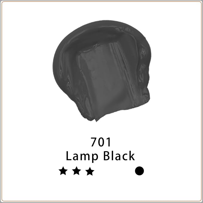 Artecho Lamp Black Acrylic Paint 500ml / 17oz Large Bottle | Semi Glossy Finish - Image 2