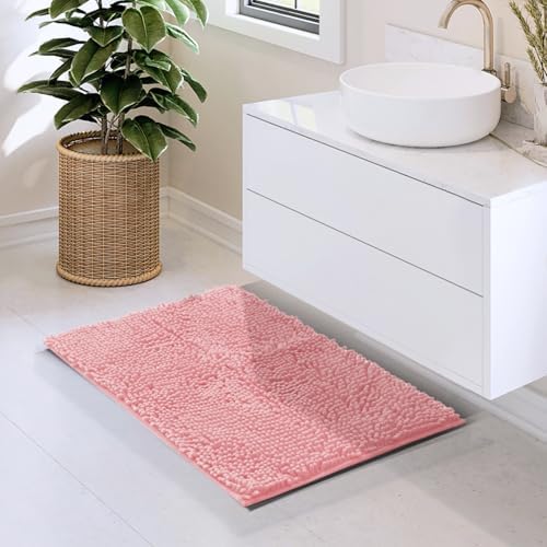 Hearth & Harbor Bathroom Rugs, Chenille Bath Mat - Image 2