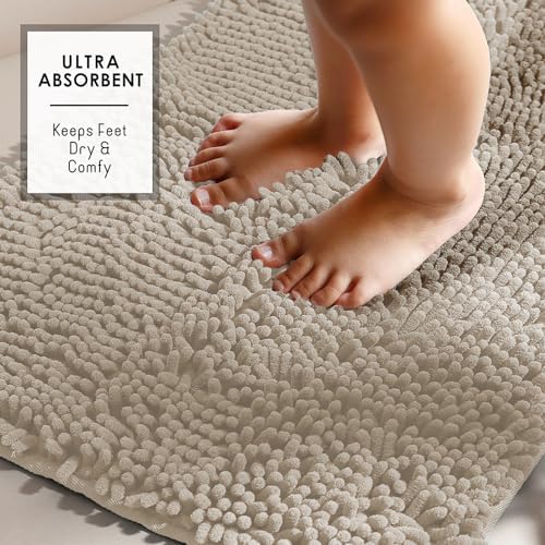 Hearth & Harbor Bathroom Rugs, Chenille Bath Mat - Image 5