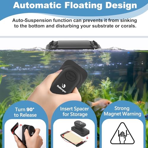 fishkeeper Dual-Blades Magnetic Aquarium Glass Cleaner - Image 6