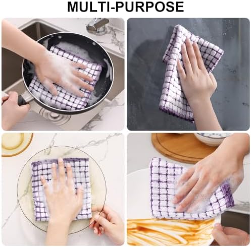 Kitinjoy Cotton 10 Pack Terry Kitchen Dish Cloths - Image 5