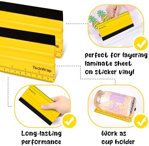 TECKWRAP Felt Squeegee Scraper Tool - Image 3