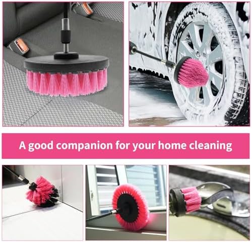 8 Pcs Drill Brush Attachment Set, Power Cleaning Scrub Brush Kit - Image 6
