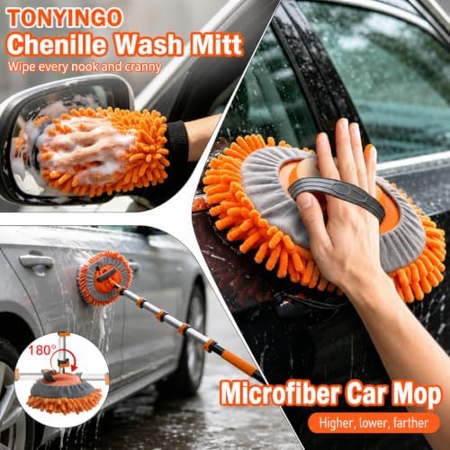 22FT Reach 6-in-1 Car Wash Brush Kit - Image 6