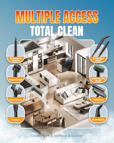 12Pcs Steam Cleaner Accessories Kit–Compatible - Image 3