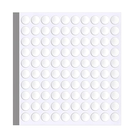 1000 Pcs False Tip Double Sided Adhesive Dots, 8mm/0.31" Pre-Cut Removable Round Putty, Waterproof Tapes No Trace Sticky Putty for Nail Art Holder and Festival Decoration