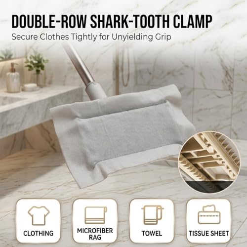 Snap Grip Mop Hands Free Multi-Purpose Flat Mop - Image 5