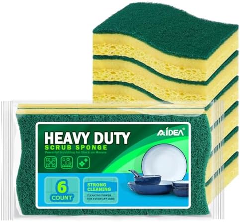 AIDEA Sponges Kitchen, Heavy-Duty Scrub Sponges, Sponge by AIDEAHOME