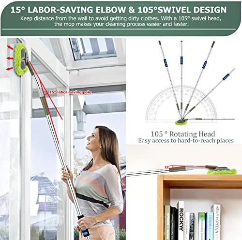 Wall Cleaner Mop Max 66’’ Long Handle, - Image 2