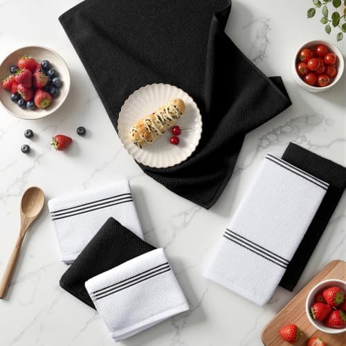Homaxy Dual Design Cotton Kitchen Towels - Image 6
