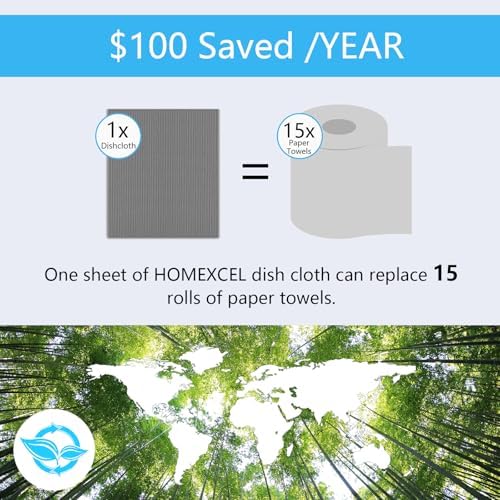 HOMEXCEL 20PK Swedish Dishcloths - Image 5