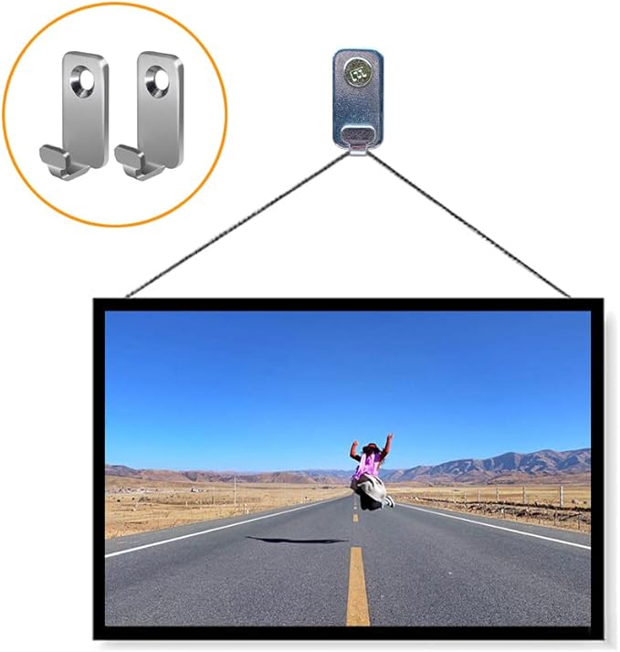10pcs Heavy Duty T-Head J-Shaped Hangers 304 Stainless Steel Wall Mounted Mini Wall Hooks Hanger for Mirror Picture Frames Hanging Wire/D Rings/Keyhole Hangers