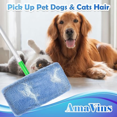 AmaVins 5 Pack Reusable Microfiber Mop Pads Compatible - Image 5