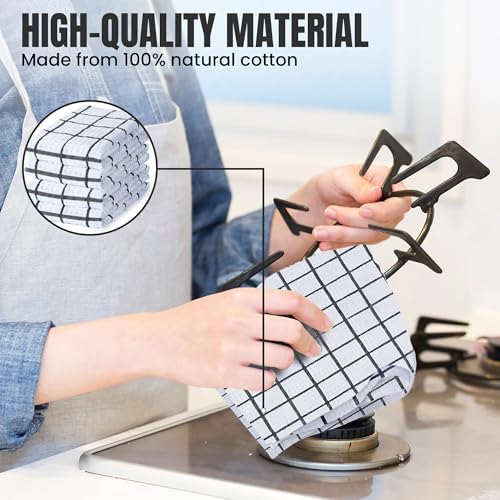 DecorRack Waffle Weave Kitchen Towels 15x25 in - Image 4
