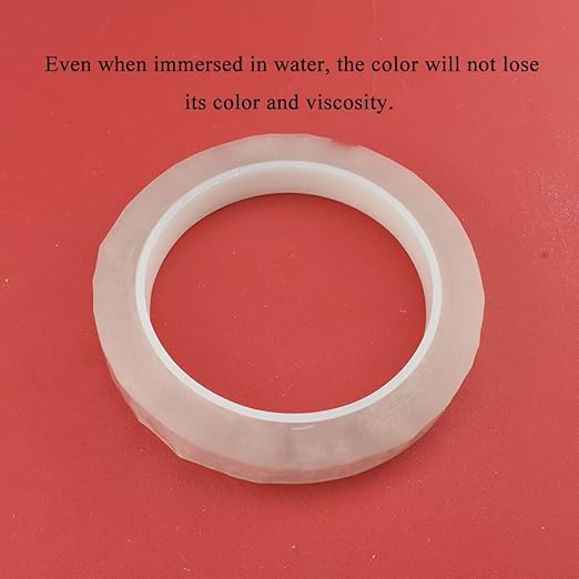HAHIYO Clear 0.5Inch Wide (217Feet/72Yard Total) 1Rolls Floral Tape Waterproof Florist Tape Flower Wrap Adhesive Waterproof Decorative Tape for Bouquet Stem Wrapping Flower Arranging and Floral Craft