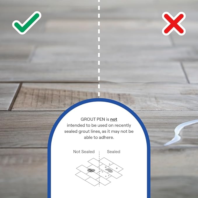 Grout Pen Grout Paint: Waterproof Tile Paint Grout Refresh Restorer for Floor, Kitchen & Bathroom Shower Tiles - Winter Grey - Can Size for Larger Projects - 125ml (4.2oz)