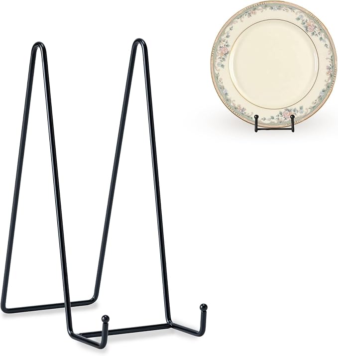 Hoewina Plate Stands for Display, 3 Pack 10 Inch Plate Holder Display Stands by Hoewina