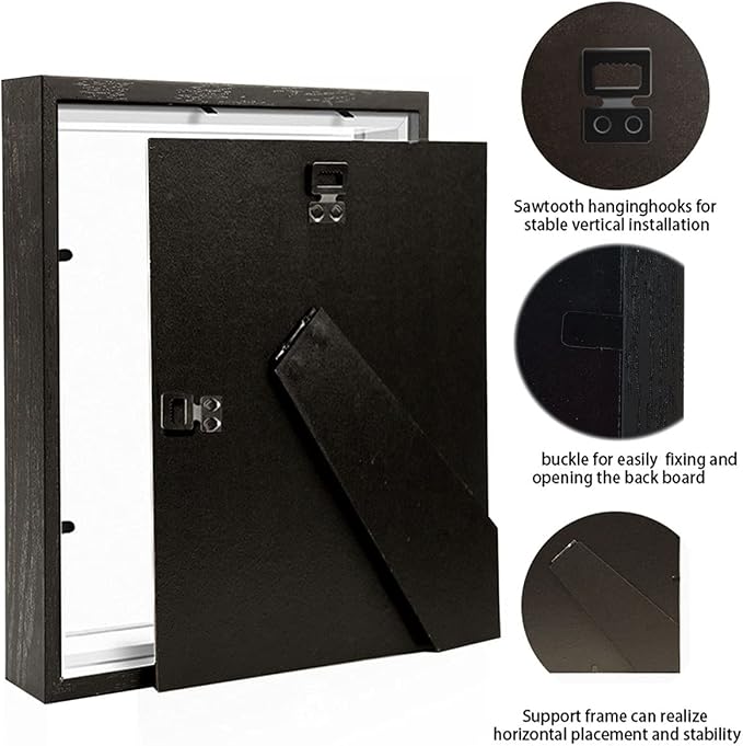 8.5x11 Shadow Box Frame Display Case - Image 4