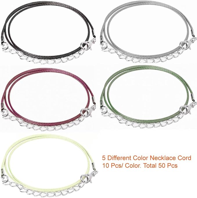 Paxcoo 50Pcs Necklace Cord - Image 3