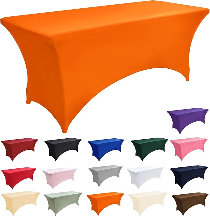 2-Pack 6ft Spandex Table Covers - Image 3