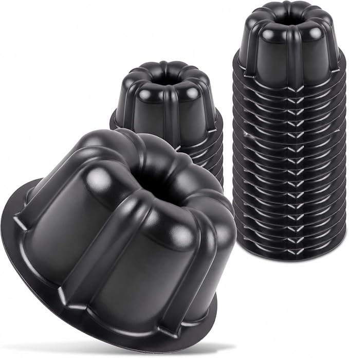 O’Creme Bakeable Plastic Mini Cake Pan & Jello Mold – Non-Stick Silicone Baking by OCreme