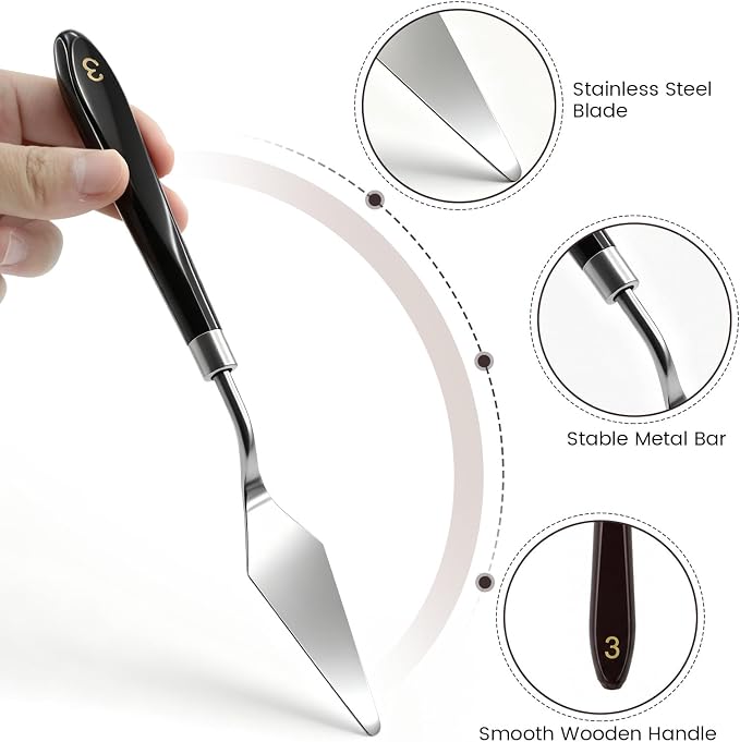 Rovella Painting Palette Knife set, Professional Paint Tool - Image 4