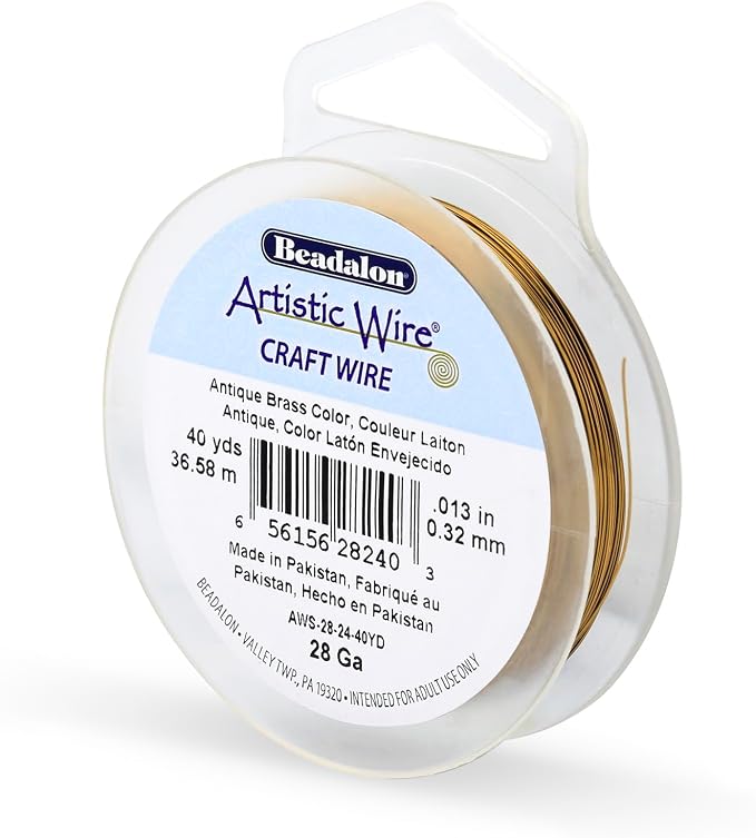 Artistic Wire, 28 Gauge Tarnish Resistant Colored Copper Craft Wire, Antique by Unknown