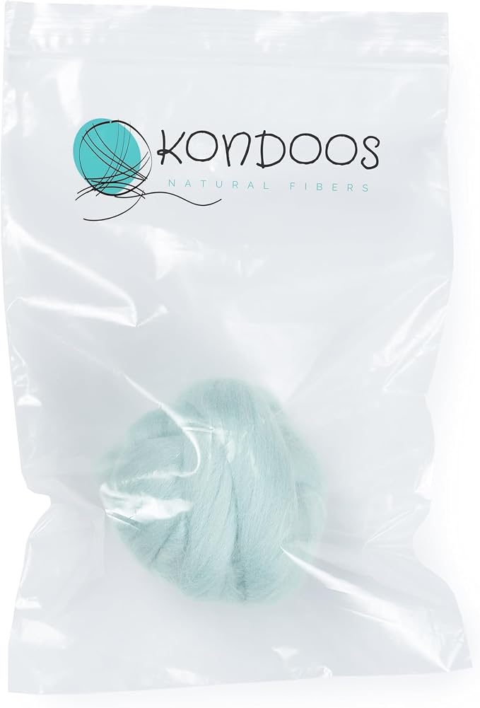 Kondoos Natural Wool roving, 2 OZ. Best Wool - Image 4