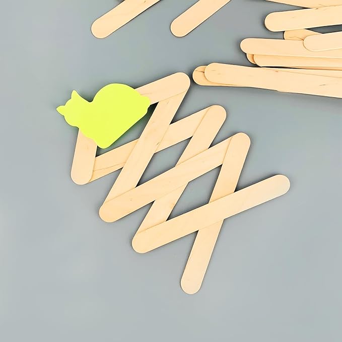 200Pcs Jumbo Wooden Craft Sticks Wooden Popsicle Craft Sticks Stick 6” Long x 3/4”Wide