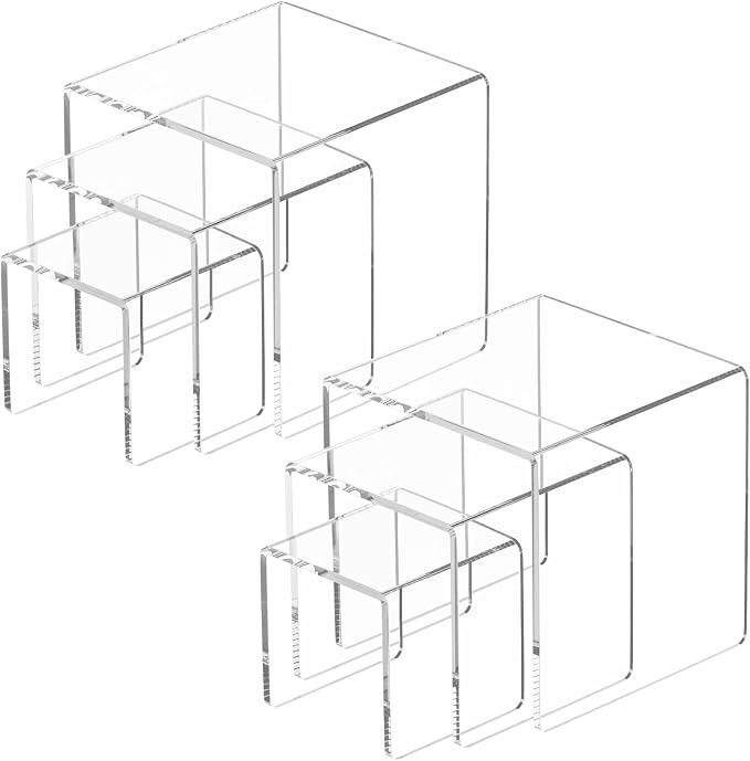 NIUBEE 2 Set Acrylic Risers Display by NIUBEE