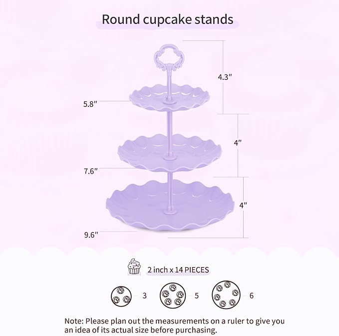 Pack of 11 NWK Cake Stand Set, - Image 3