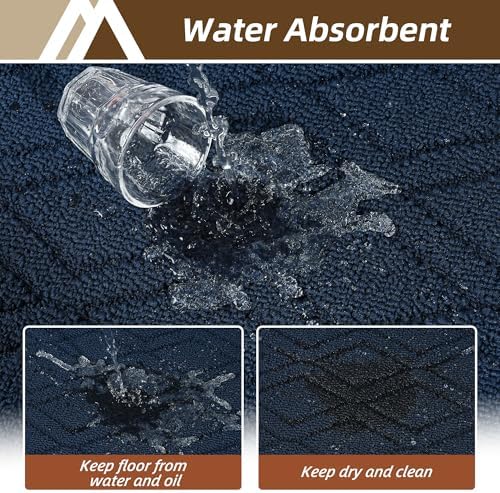 COSY HOMEER Kitchen Rugs Sets of 2 Non-Slip Washable, 60x24Inch/35X24Inch - Image 4