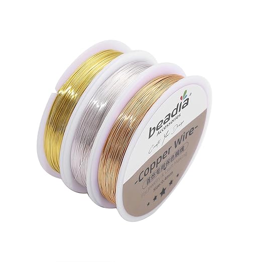 Gold Copper Wire 0.3mm Bead Cord for Bracelet Necklace Charm Beading Jewelry Making 54yard