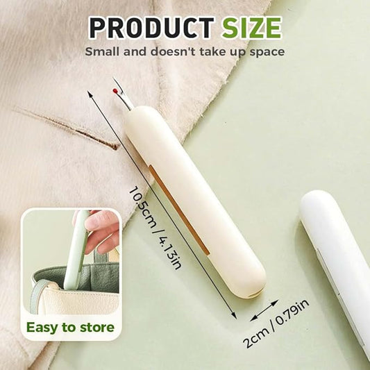 2 in 1 Needle Threader Seam Ripper, Upgraded Sewing Kit Tool for Needle Threading and Seam Removal, Quilting Stitching Supplies for Elderly and Sewing Enthusiasts (Orange)