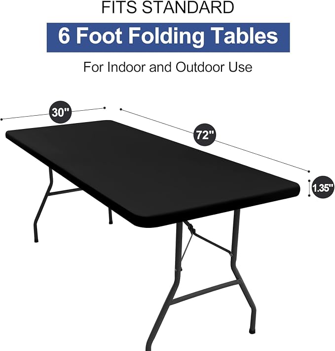 homing Rectangle Table Cloth Cover, Water-Resistant Polyester Elastic Fitted - Image 7