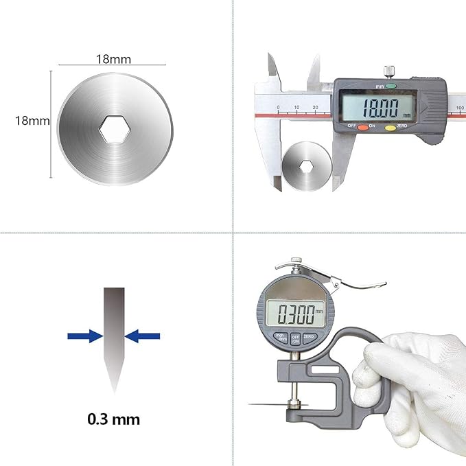 SOMOLUX 18mm Rotary Cutter Refill Blades 5 Pcs - Image 2