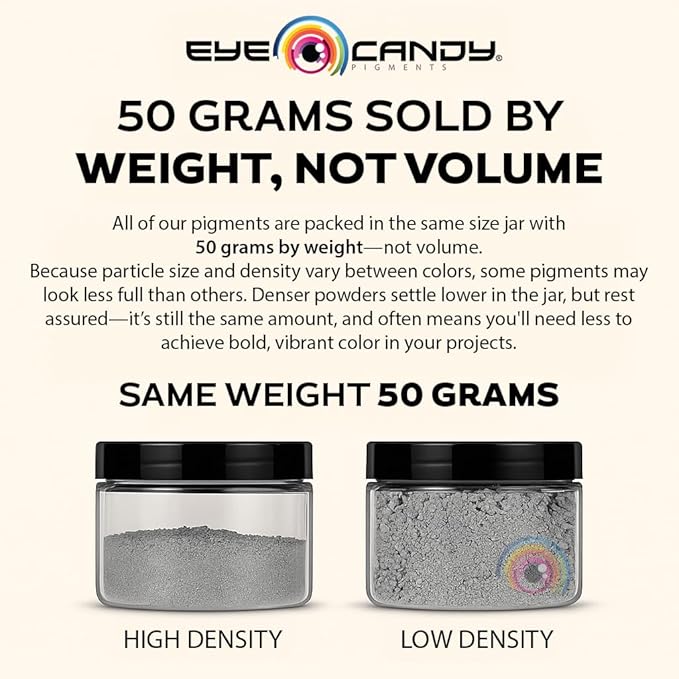Eye Candy Pigments Premium Blue Mica Powder - Nokon Blue (50gr) - for Epoxy, Resin, Soap, Paint, Woodworking, Acrylic Pouring, Bath Bombs, Fishing Lures - DIY Arts and Crafts Additive