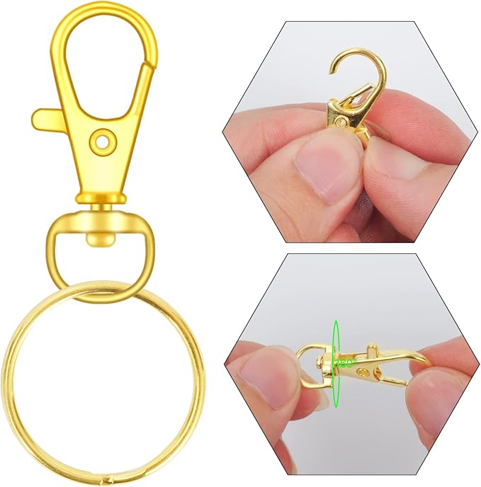 HXSEMAYIG 100PCS Keychain Hooks - Image 5