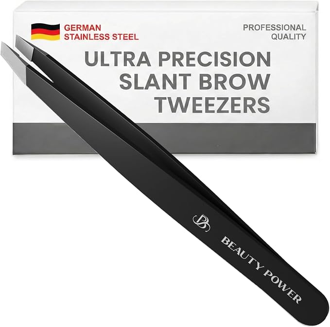 Beauty Power Tweezers for Women Facial Hair: Ultra Precision Tweezers for Women by BeautyPower