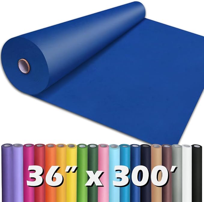 PerkHomy Blue Kraft Paper Roll 36" x 3 by PerkHomy