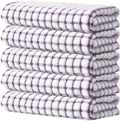 Kitinjoy Cotton 5 Pack Terry Kitchen Towels by Kitinjoy