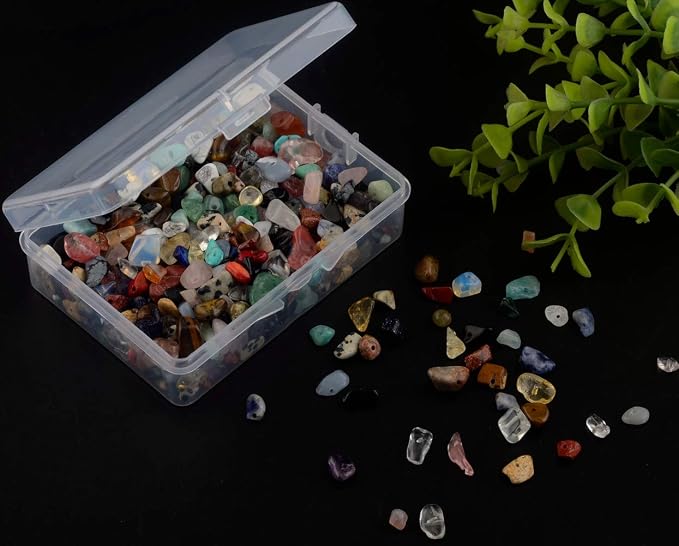 Natural Chip Stone Beads Multicolor 5-8mm About 400 Pieces Irregular Gemstones - Image 3