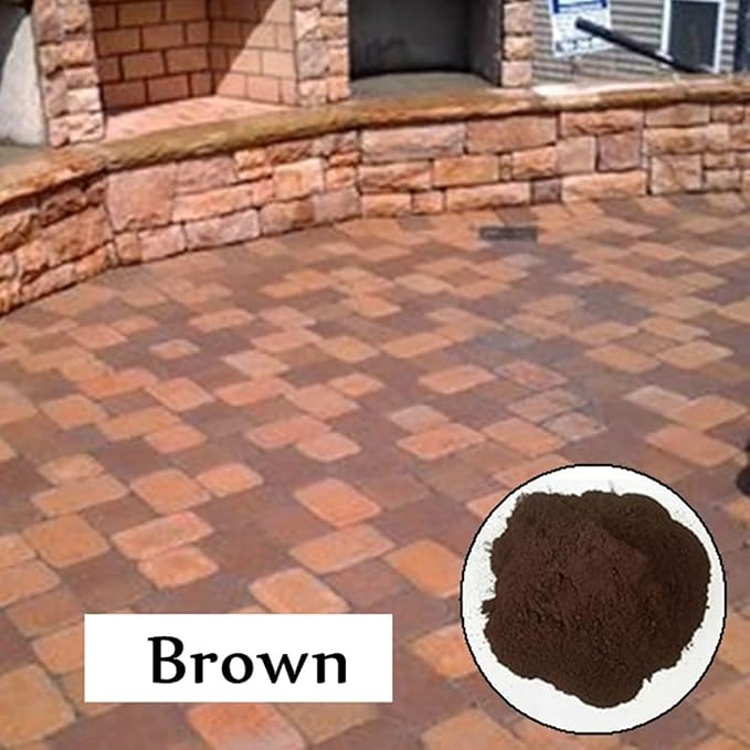 GOODTAKE Brown Iron Oxide Pigment Powder for Concrete, Cement Dye Color for Mortar, Grout, Plaster, Tile, Colorant, Paint, Manually Paving Mold (Brown, 20 oz)