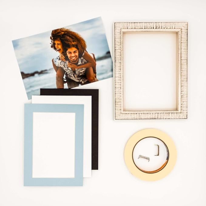 11x14 Mat for 8.5x11 Photo - Precut Baby Blue Picture Matboard for Frames 11 x 14 Inches - Bevel Cut Matte to Display Art 8.5 x 11 Inches - Acid Free Pack of 25 MATS with Backing Boards & Clear Bags
