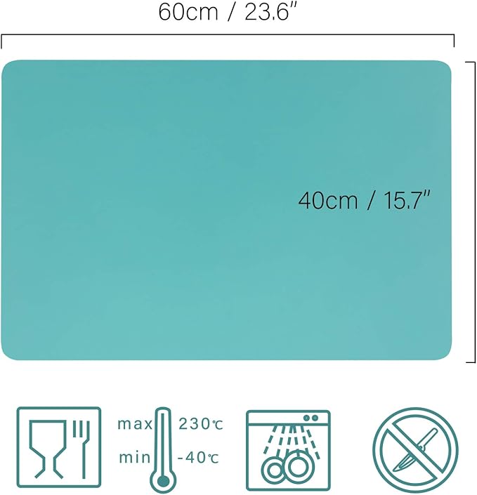 Gartful Extra Large Silicone Mat 23.6 x 15.7 inches, Silicone Crafts Sheets - Image 2