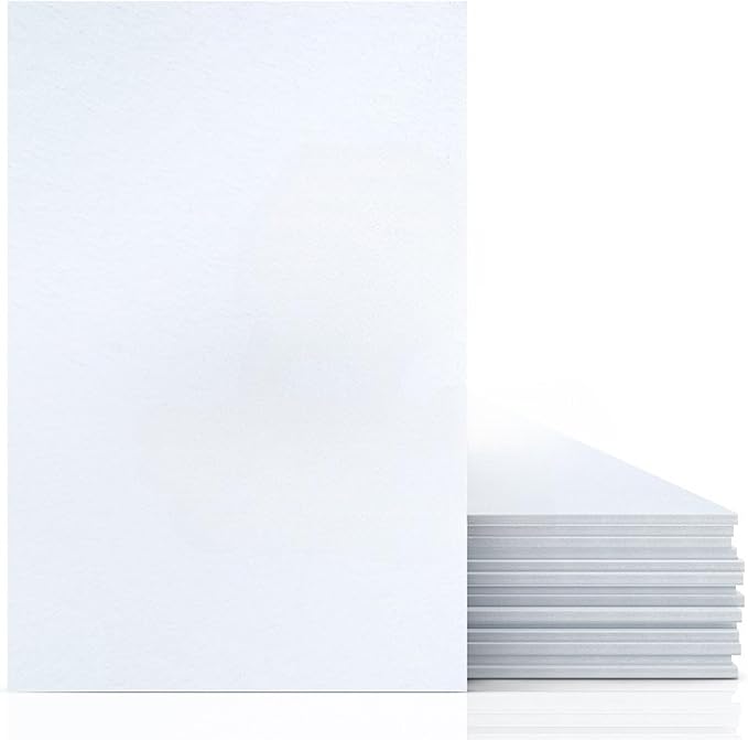 15 Pack Foam Board | White Foam Board 1/8 Inch Thick White Core Mat | Backing Board for Presentations, Signboards, Arts, Display and Crafts with Double-Sided Sheet - 16x20 Inches