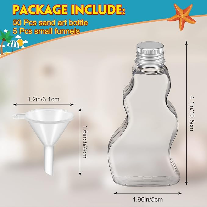 Nuenen 50 Pcs Sand Art Bottles Bulk - Image 2
