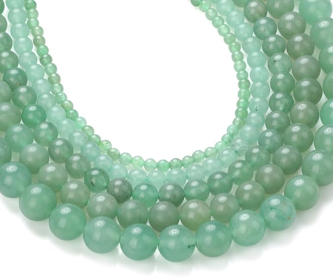 Zenkeeper 108Pcs Green Aventurine Spacer Loose Beads Bulk by Zenkeeper